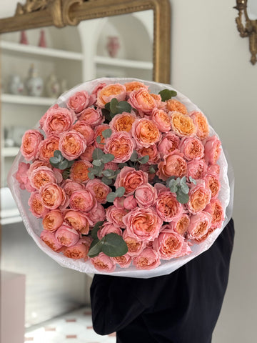 Juliet Rose & Eucalyptus Bouquet