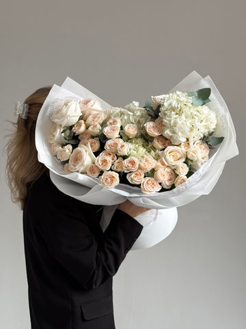 Champagne Rose & Hydrangea