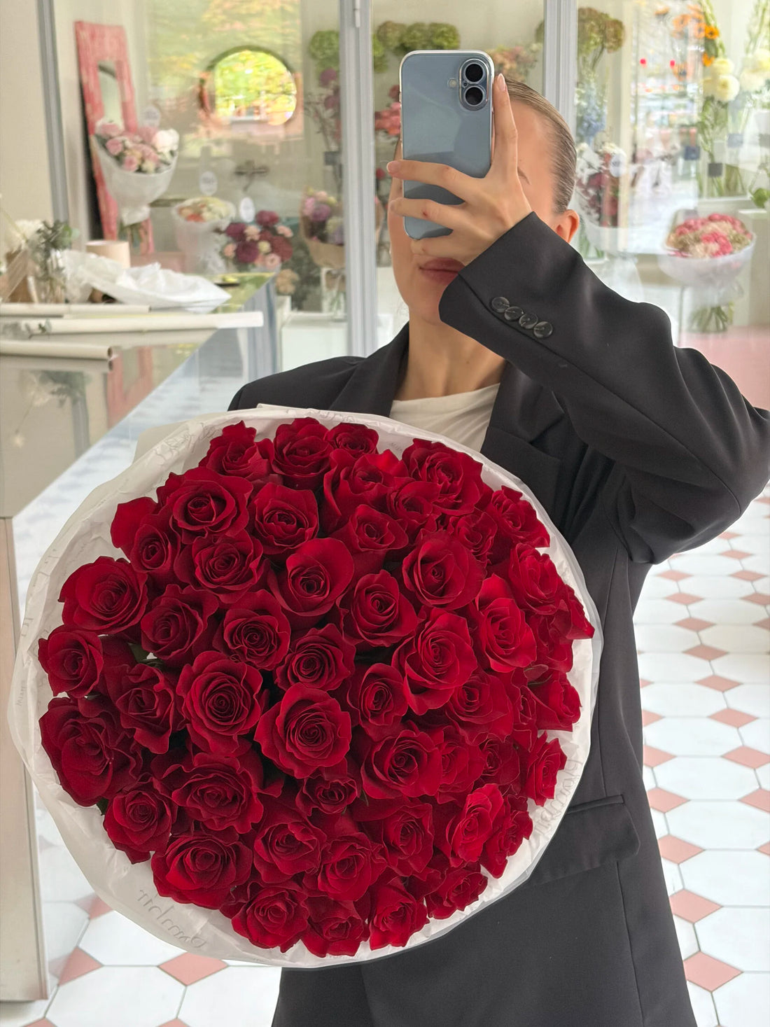 50 Premium Long-Stem Red Roses