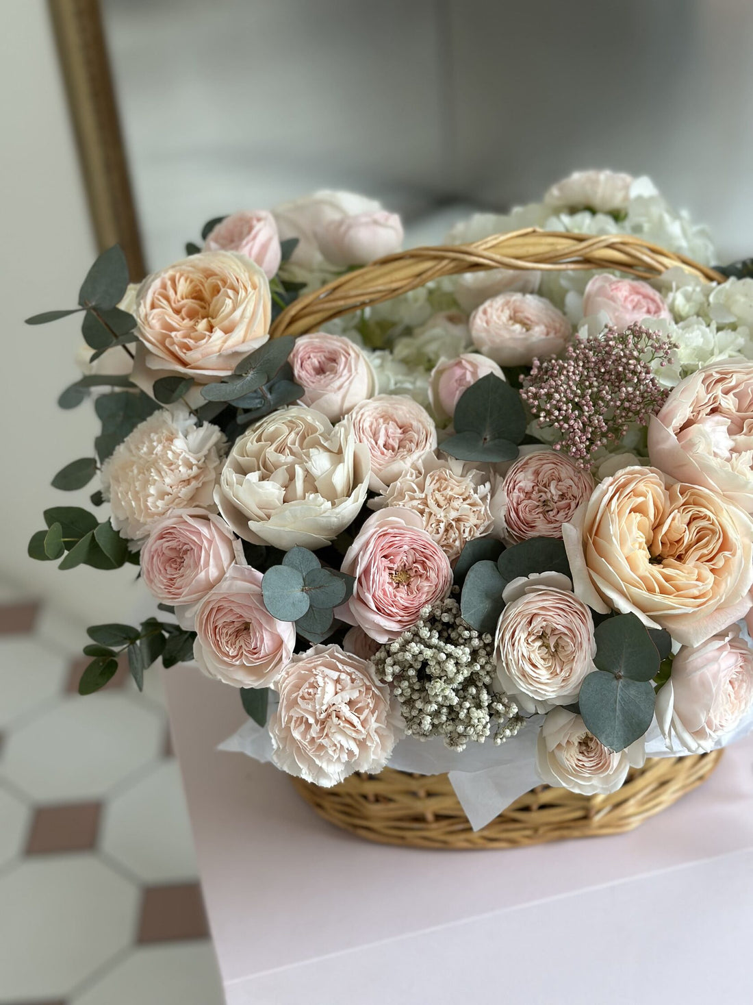 Vintage Pearl Basket