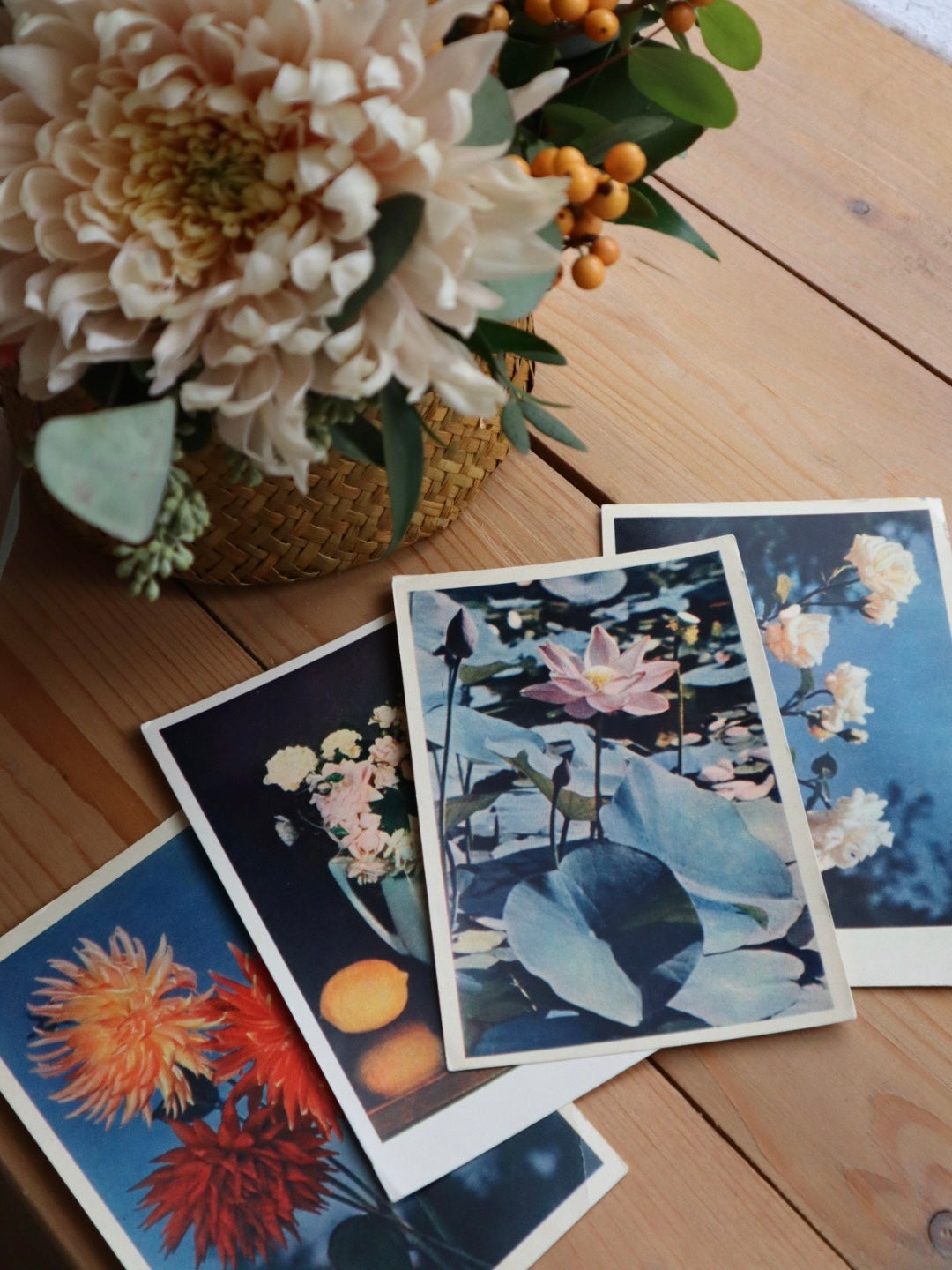Vintage Floral Postcards