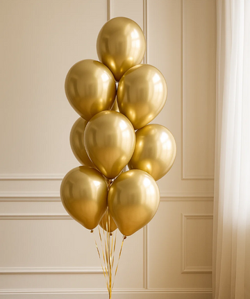 Gold Chrome Balloons