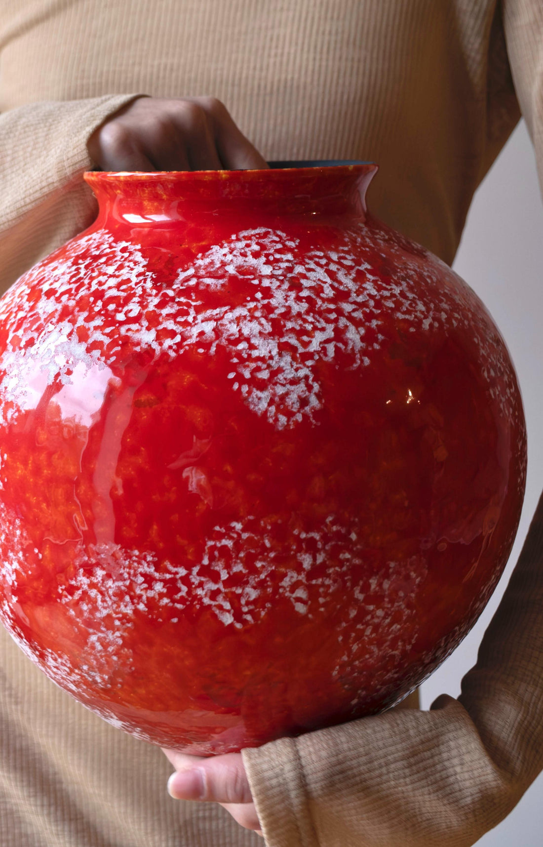 Ruby Calm Ceramic Vase